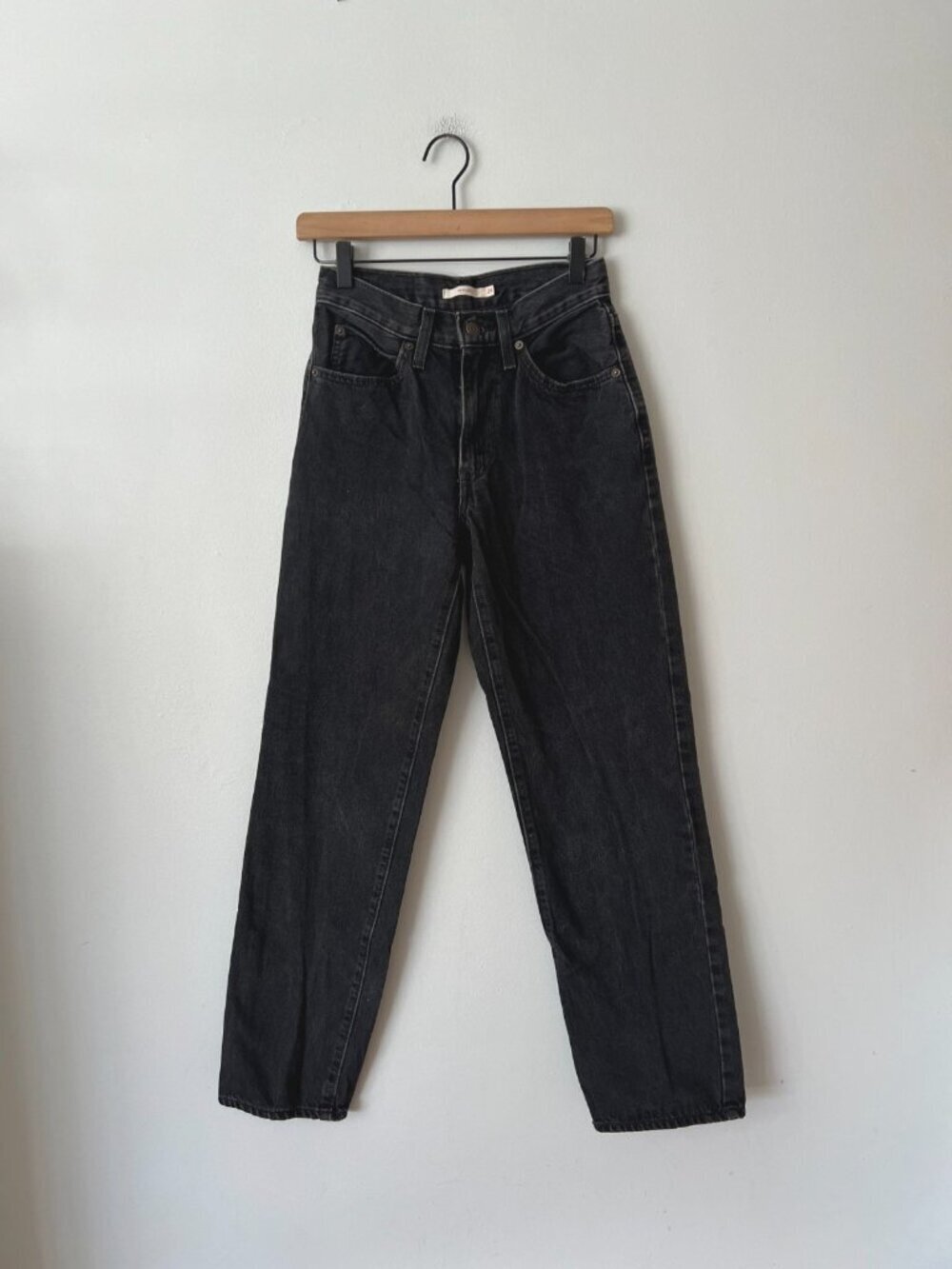 Levi's '94 Baggy Loose Fit High Rise Jeans Black Wash Women's Size 24